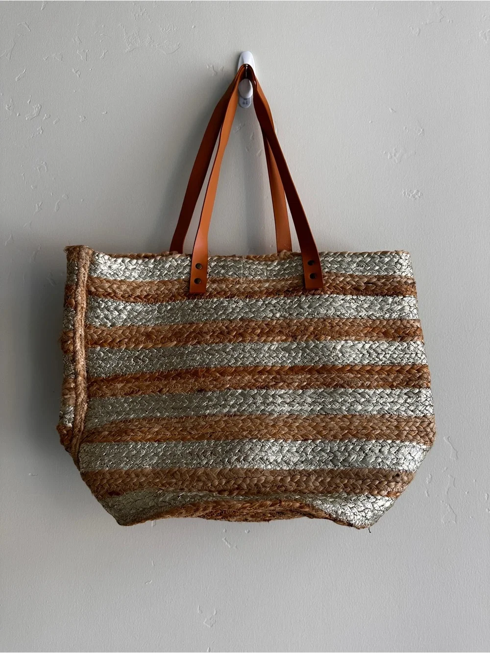 NEW JUTE TOTE BAG NATURAL WOVEN BAG